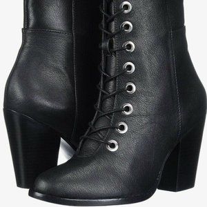 NEW MIA Boots Fontana Boots Black Leather 8 M